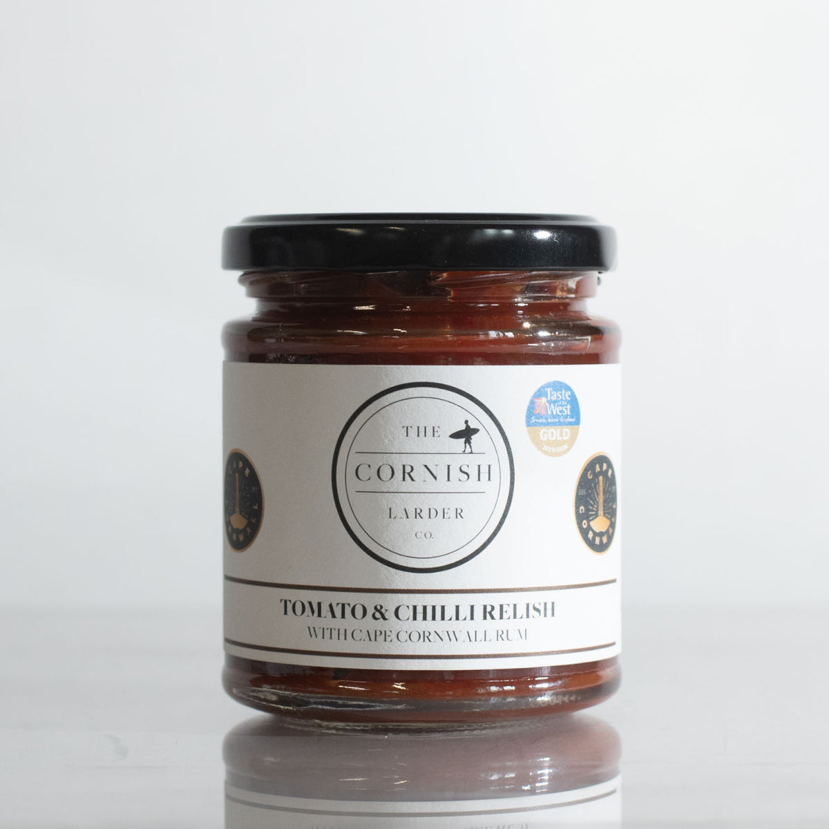Created in collaboration with Cape Cornwall Rum is a Tomato and Chilli Relish