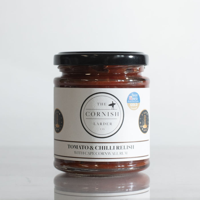 Created in collaboration with Cape Cornwall Rum is a Tomato and Chilli Relish