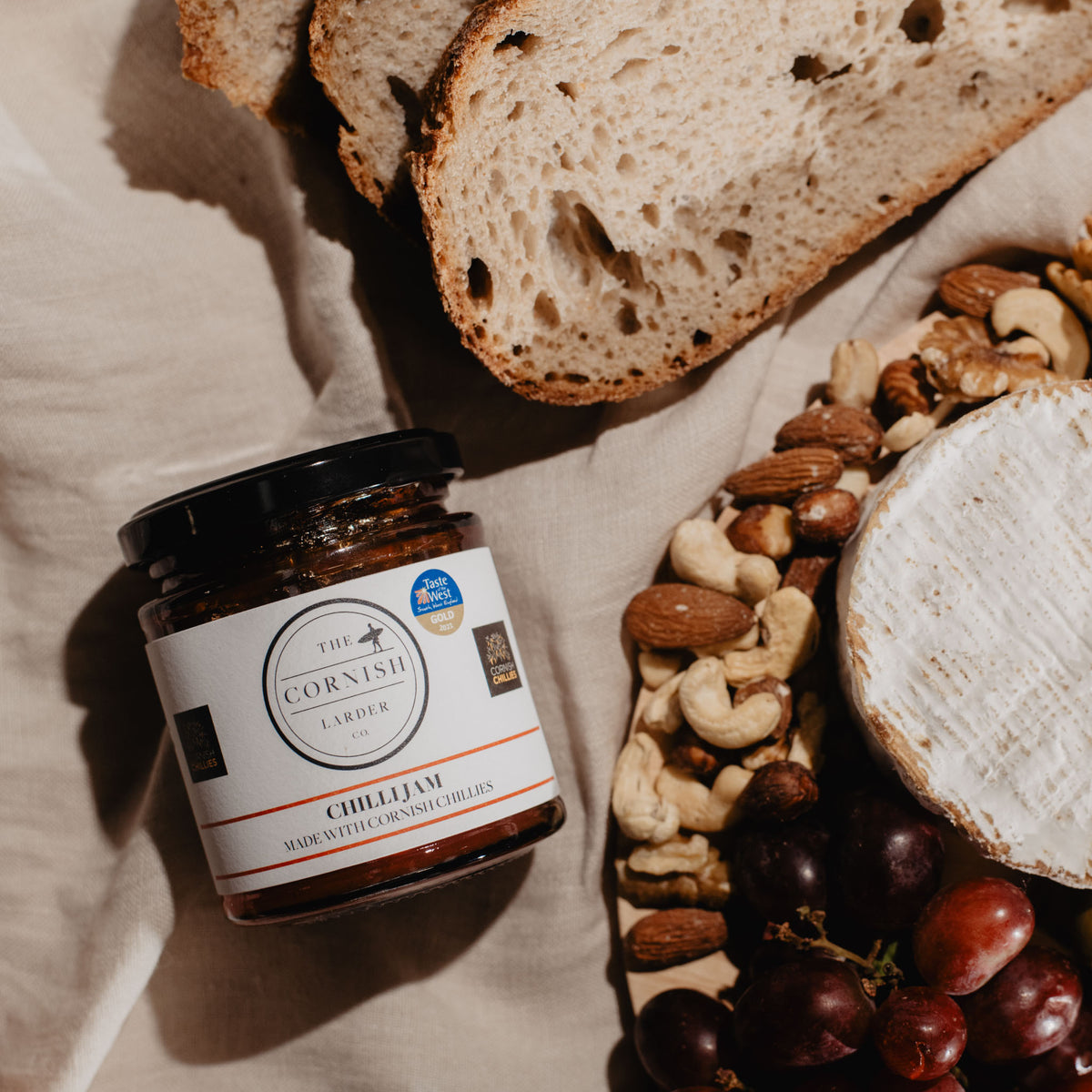 Chilli Jam made with Cornish Chillies